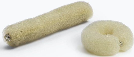 Hårinnlegg m/knapp 18cm blond - Bilde 2