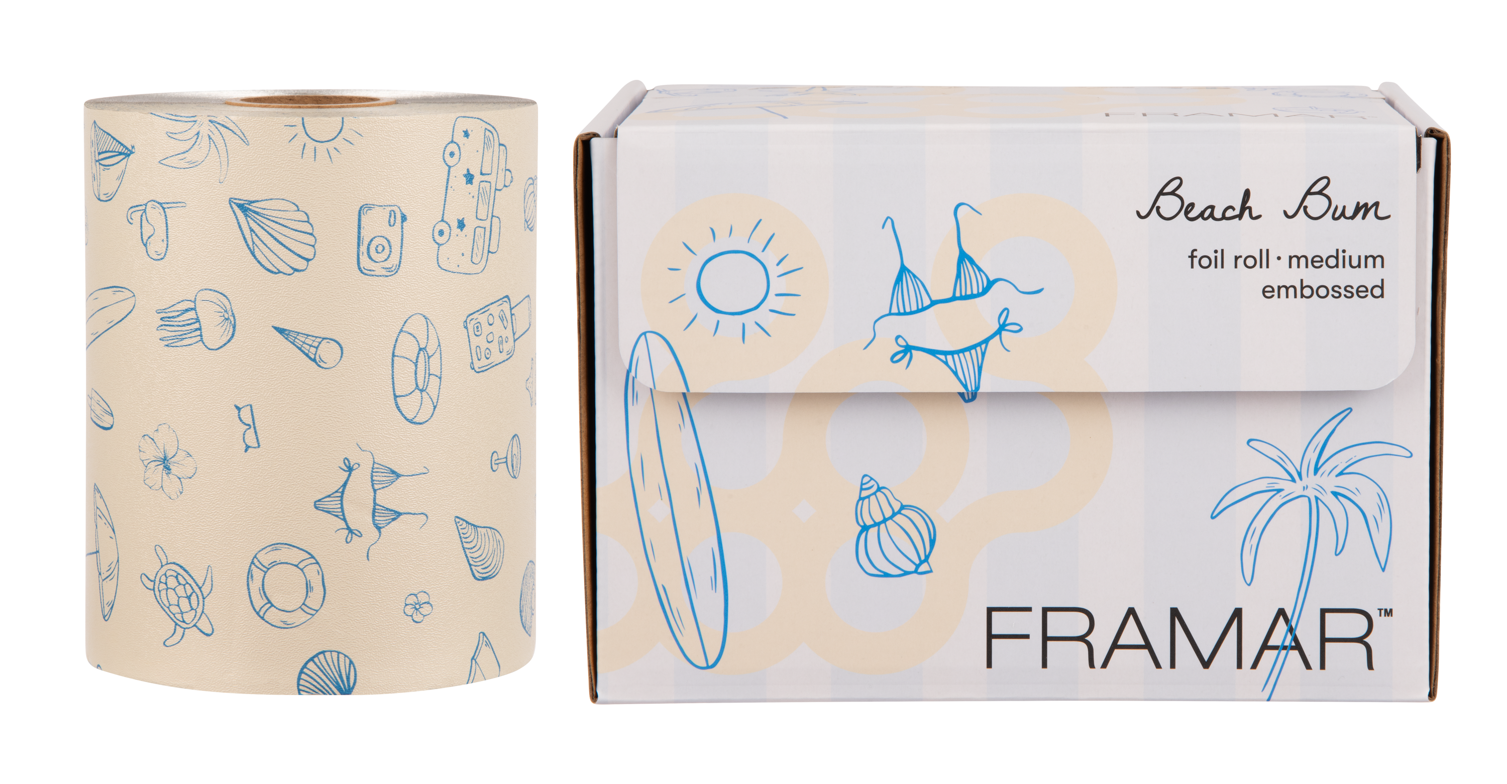 Framar Folie Embossed Beach Bum